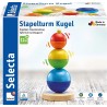 Jeu de boules en bois à empiler 62002 Selecta
