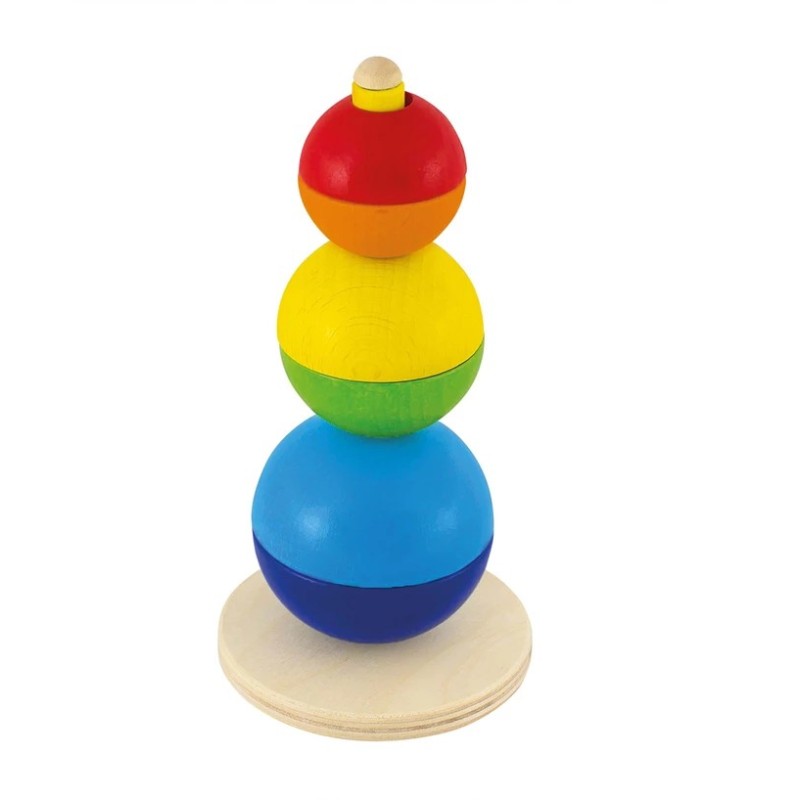 Jeu de boules en bois à empiler 62002 Selecta