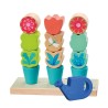 Jeu d'empilement Fleurs en bois 62086 Selecta