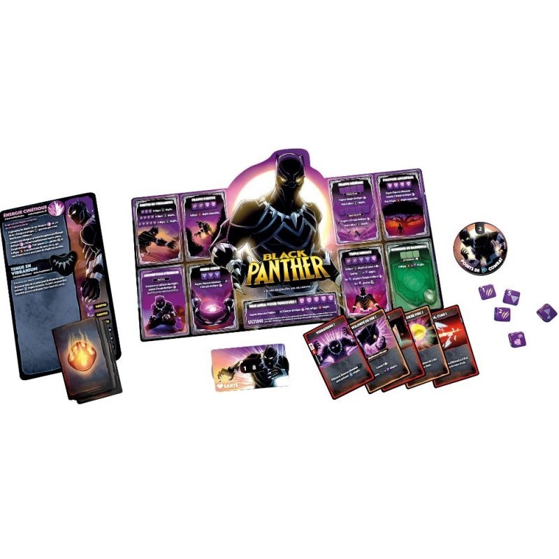 Dice Throne Marvel 2 Black Panther, Captain Marvel, Black Widow, Dr. Strange