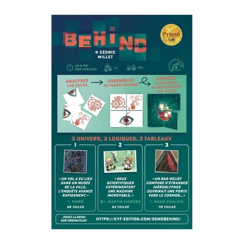 Behind
