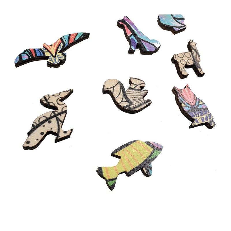 Puzzle en bois 172 pièces Perroquet 9082 Artefakt Philos