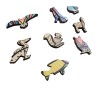 Puzzle en bois 172 pièces Perroquet 9082 Artefakt Philos