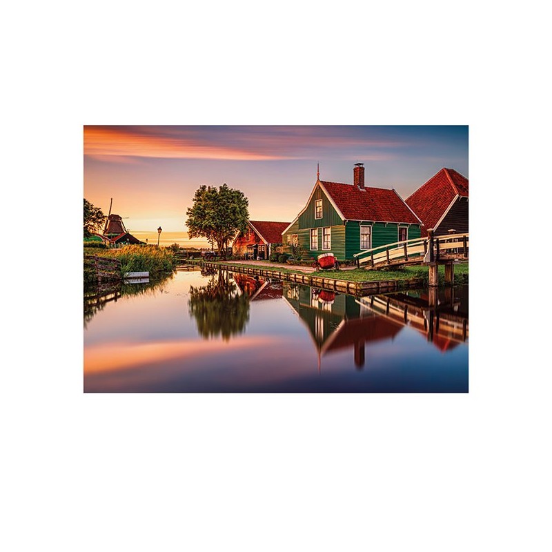 Puzzle 1500 pièces Zaanse Schans 31696 Clementoni