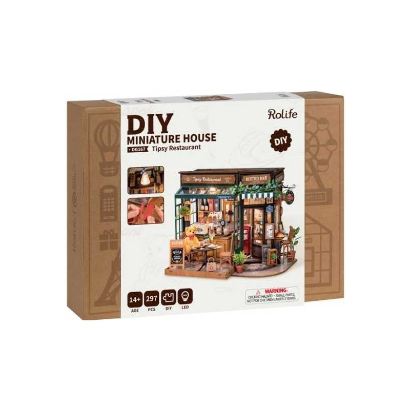 Maquette Restaurant miniature à construire Tipsy ROB-DG167 Robotime DIY