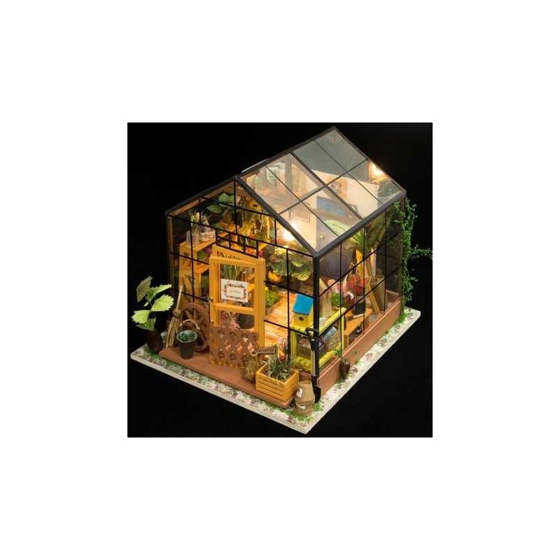 Maquette Serre miniature à construire Cathy's Flower House ROB-DG104 Robotime DIY