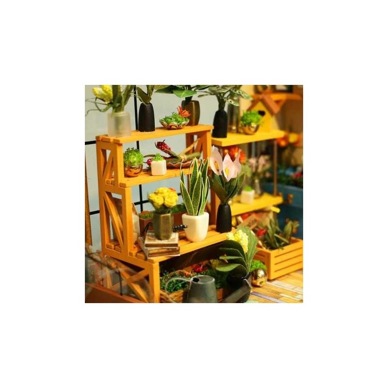 Maquette Serre miniature à construire Cathy's Flower House ROB-DG104 Robotime DIY