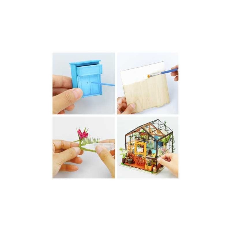 Maquette Serre miniature à construire Cathy's Flower House ROB-DG104 Robotime DIY