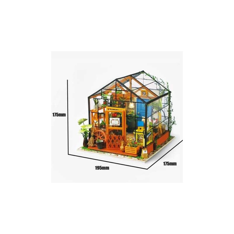 Maquette Serre miniature à construire Cathy's Flower House ROB-DG104 Robotime DIY