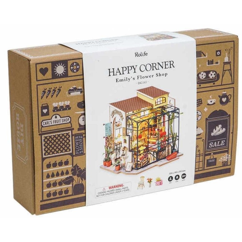 Maquette Magasin de fleurs miniature à construire Emily's Flower Shop ROB-DG145 Robotime DIY