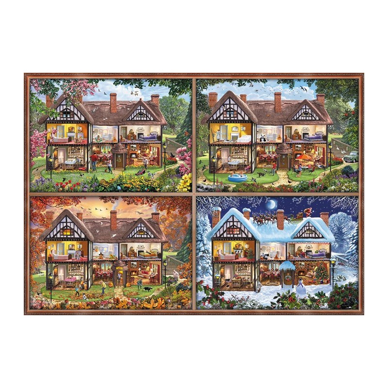 Puzzle 2000 pièces Maison des quatre saisons 58345 Schmidt