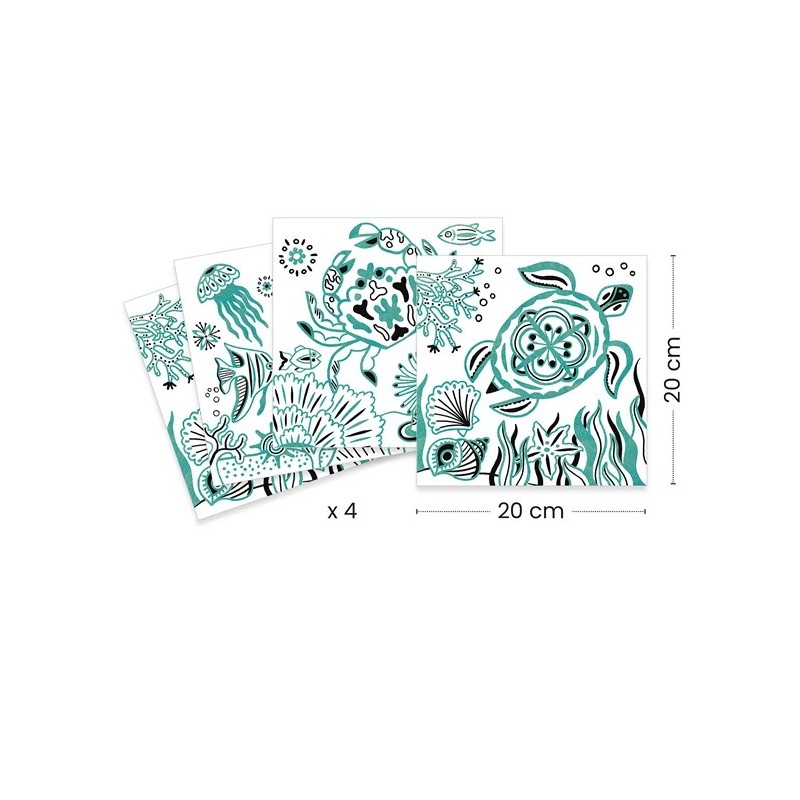 Coloriages brillants Sous la Mer 09698 Djeco