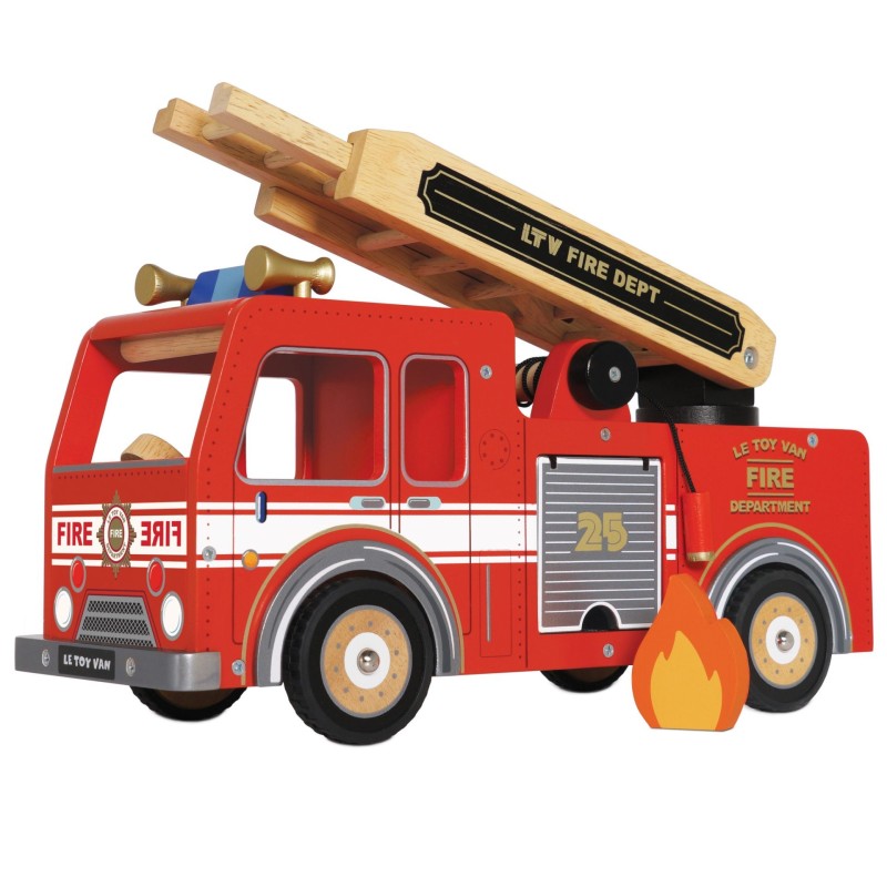 Camion de pompier en bois TV427 Le Toy Van
