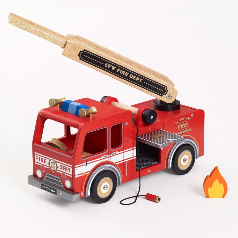 Camion de pompier en bois TV427 Le Toy Van