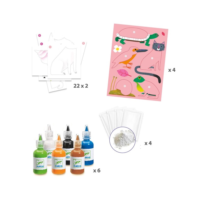 Atelier Papier Marbré Colorful 09351 Djeco