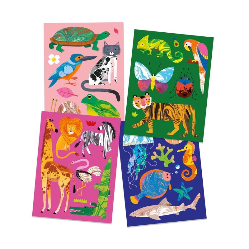Atelier Papier Marbré Colorful 09351 Djeco