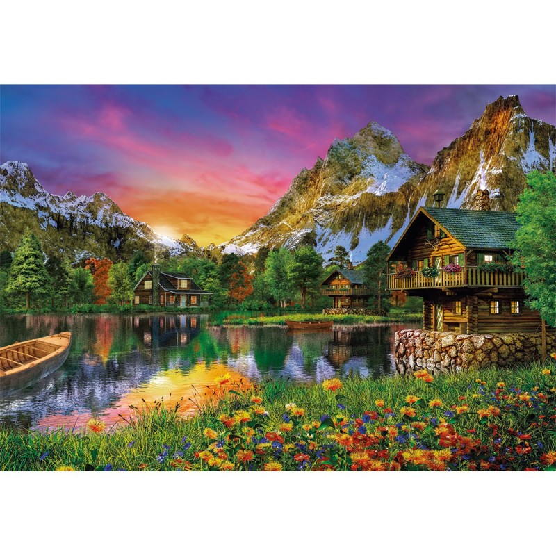 Puzzle 6000 pièces Alpin Lake 36531 Clementoni