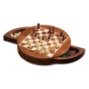 Echecs en bois Coffret rond magnétique 2729 Philos