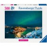 Puzzle 500 pièces Bergsfjord Aurores Boréales Scandinavian 12000845 Ravensburger