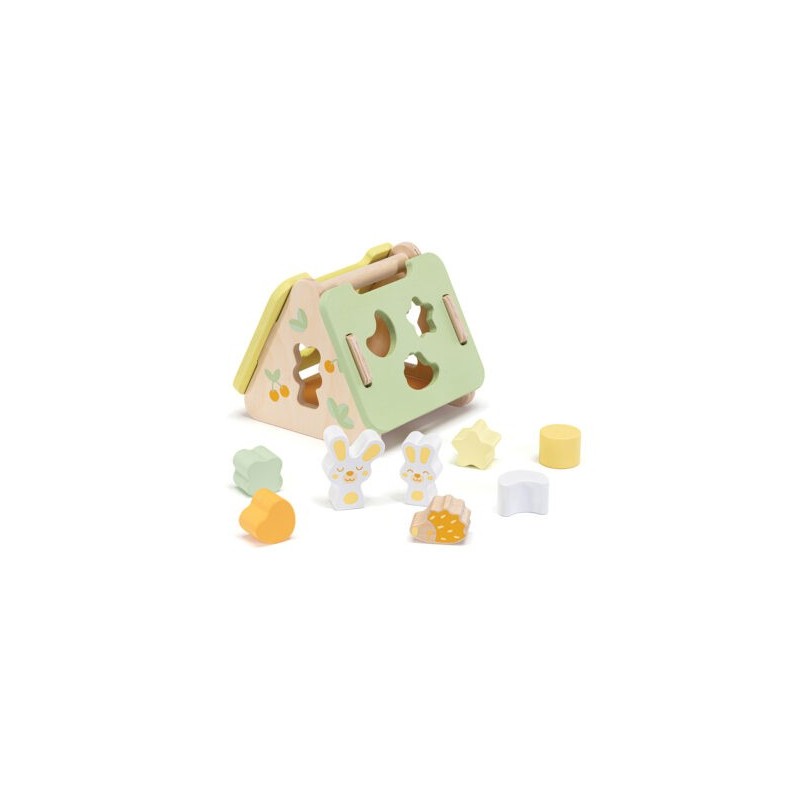 Boîte à forme en bois Lapins 831126 Sevi