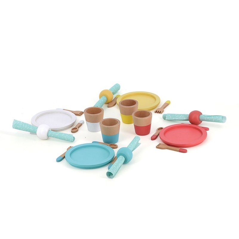 Dinette Repas en bois Table services 8178 Vilac