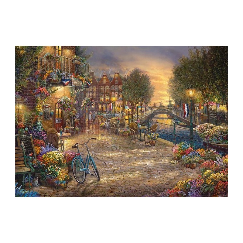 Puzzle 1000 pièces Amsterdam Thomas Kinkade 59917 Schmidt
