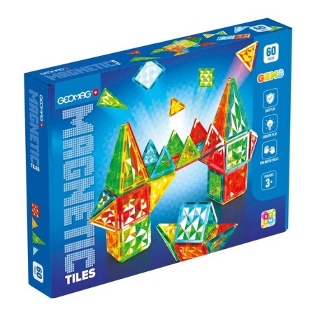 Geomag Magnetic Tiles Gems 60 pièces 4103