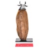 Vache en bois flotté Félix David Aigroz