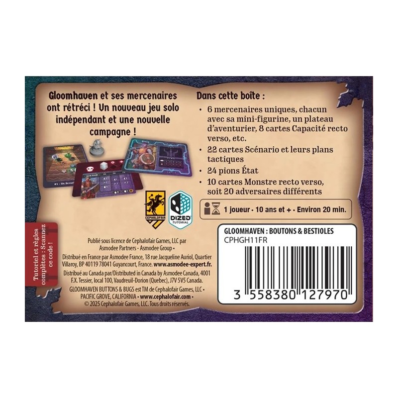 Gloomhaven Boutons & Bestioles