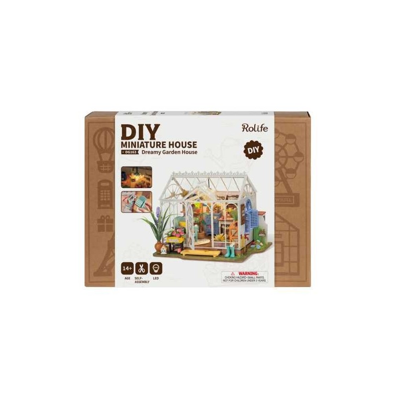 Maquette miniature à construire Serre de Jardin Dreamy Garden House DG163 Rolife