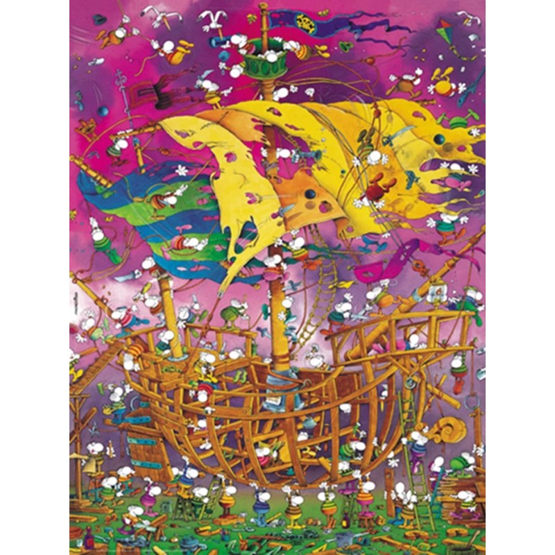 Puzzle 1500 pièces Save The Ship ! Triangular Mordillo 29924 Heye