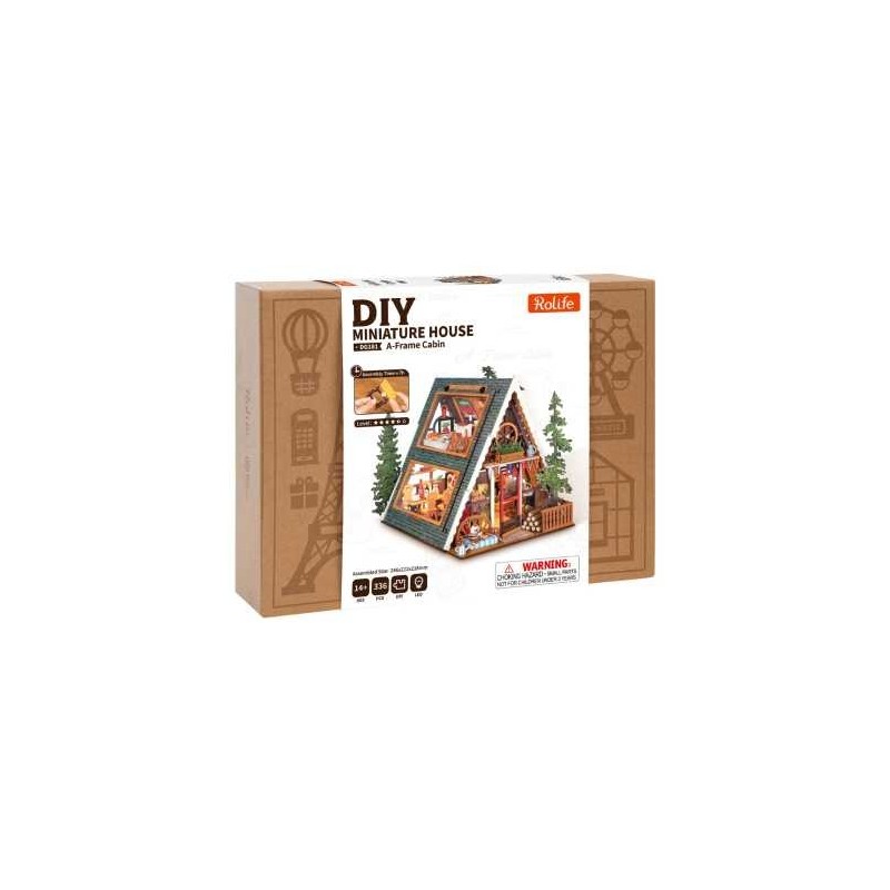 Maquette Maison à construire A-Frame Cabin DG181 Rolife