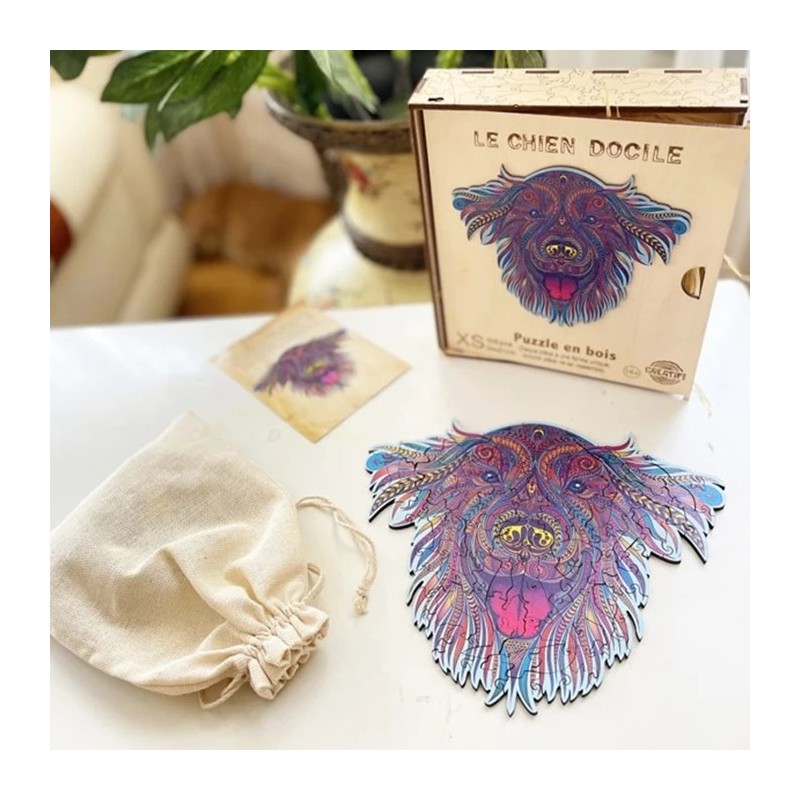 Puzzle en bois 106 pièces Le Chien Docile PC058 Creatif Wood