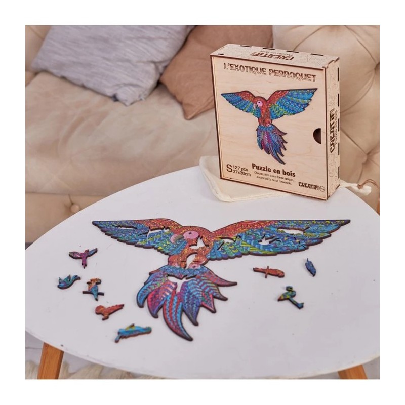 Puzzle en bois 127 pièces L'Exotique Perroquet PC021 Creatif Wood