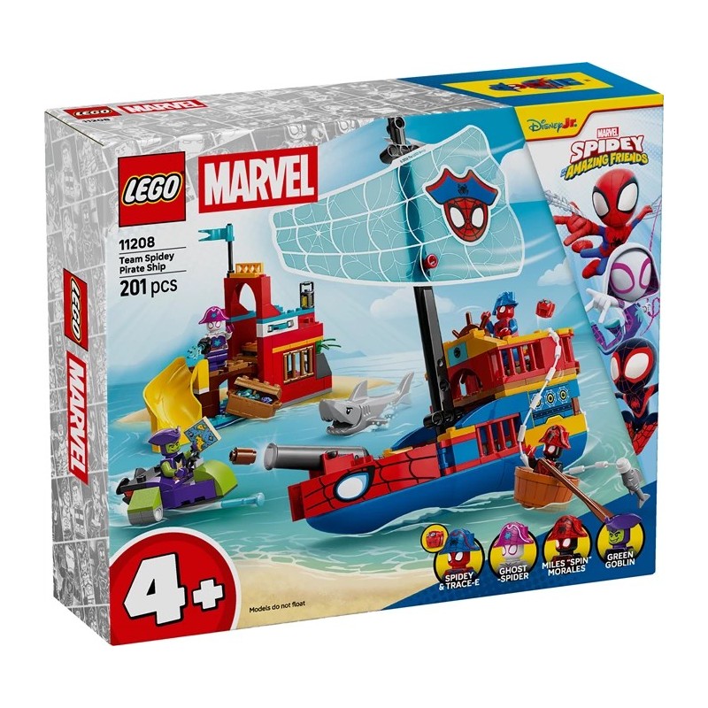 Le bateau de Pirate de l'Equipe Spidey 11208 Lego Spidey