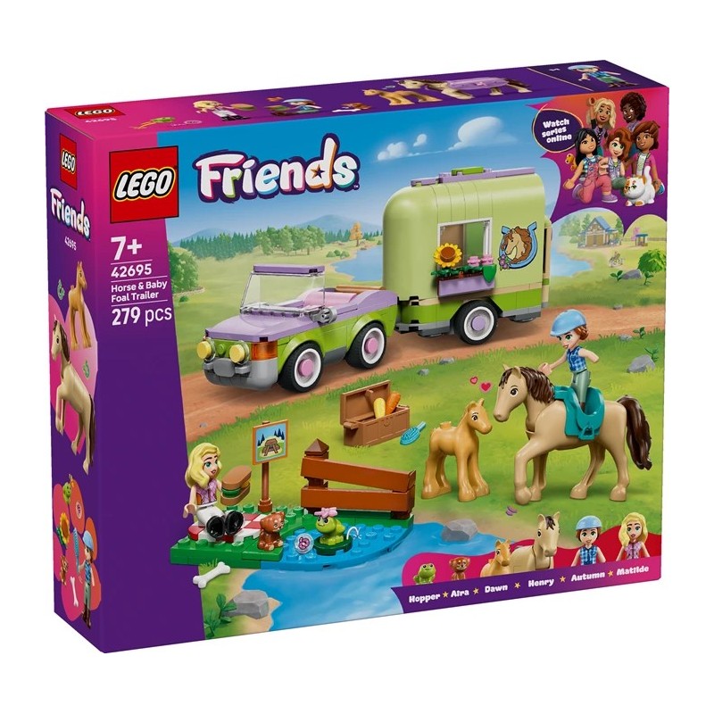 La Remorque du Cheval et du Poulain 42695 Lego Friends