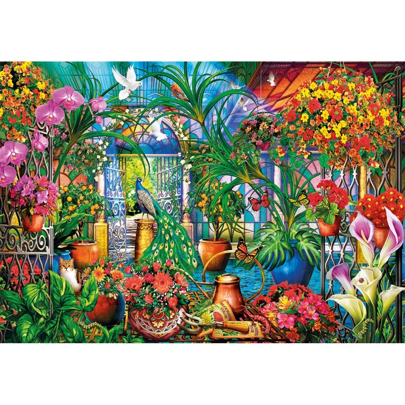 Puzzle 500 pièces The Greenhouse Caretakers 35573 Clementoni