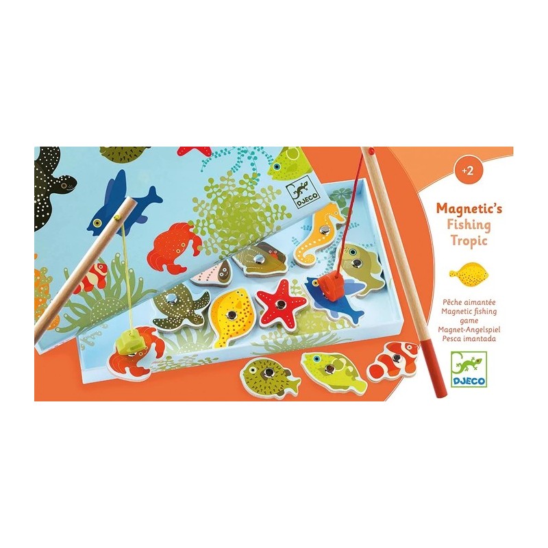 Jeu de pêche magnétique Magnetique Fishing Tropic 01652 Djeco