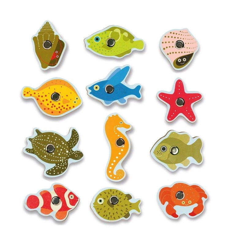 Jeu de pêche magnétique Magnetique Fishing Tropic 01652 Djeco