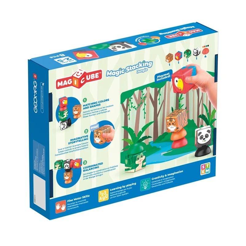 Geomag Magicube Magic Stacking Jungle 8 pièces 311