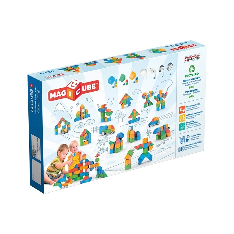 Geomag Magicube Shapes Green Line Little World 25 pièces 209