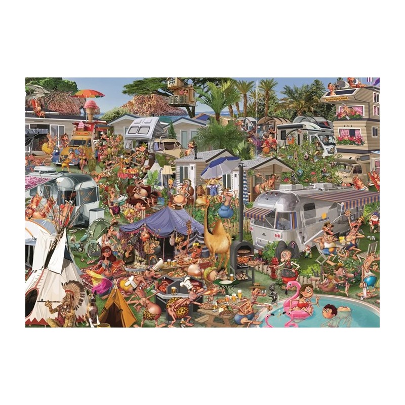 Puzzle 1000 pièces Camping Chaos 572043 Piatnik