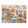 Puzzle 350 pièces Intergénérationnel Musée Chats et Chiens 47031 Cobble Hill