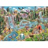 Puzzle 1000 pièces La Cascade Folle 44514 Cobble Hill