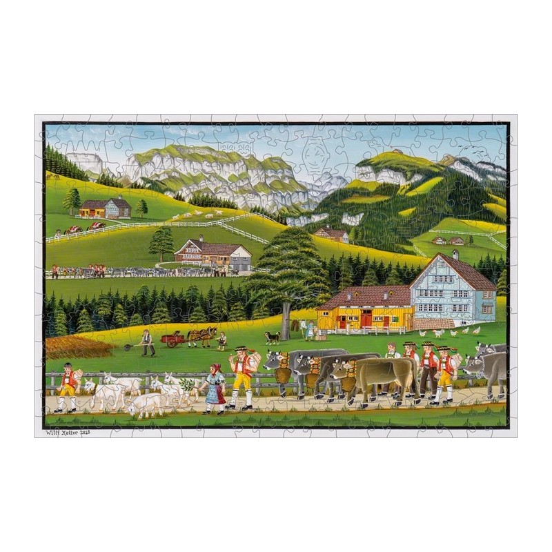 Puzzle en bois 250 pièces Peinture Paysanne 50823 Wooden.City