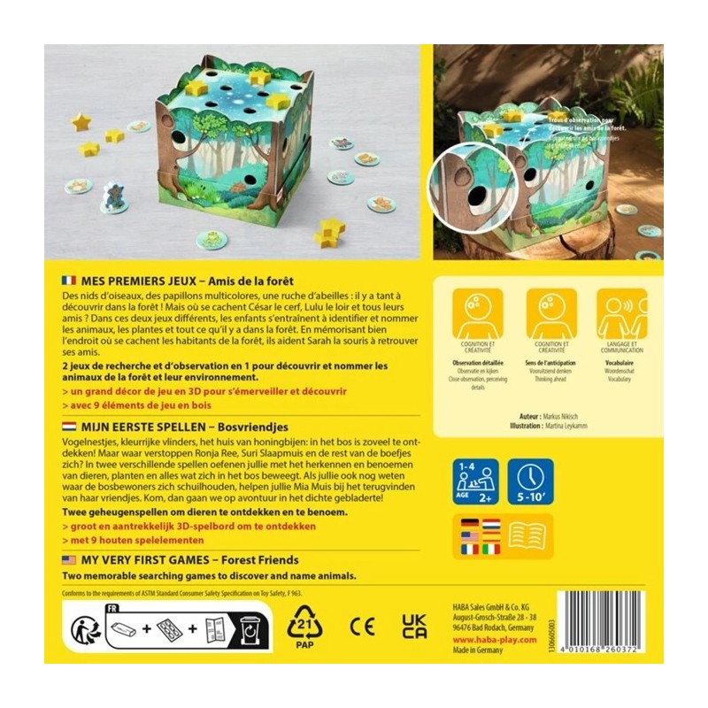Mes Premiers Jeux Amis de la Forêt 306607 Haba