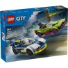 La Course-poursuite entre la Voiture de Police et la Super Voiture 60415 Lego City