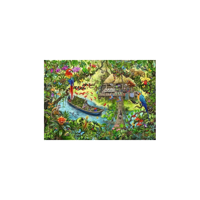 Puzzle Escape Kids 368 pièces Expédition dans la Jungle 12934 Ravensburger