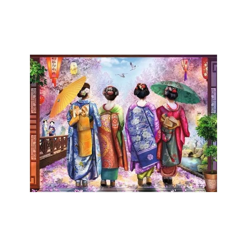 Puzzle 500 pièces Promenade Fleurie 12001702 Ravensburger