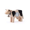 Vache en bois avec Montre argentée 9156 Trauffer